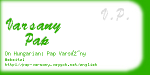 varsany pap business card